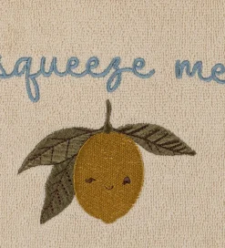 Badekåbe m. Broderi - Terry - Lemon|Konges Sløjd Online