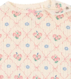 Body l/æ - Rib - Minnie - Fleur Decor m. Hulmønster|Konges Sløjd Best