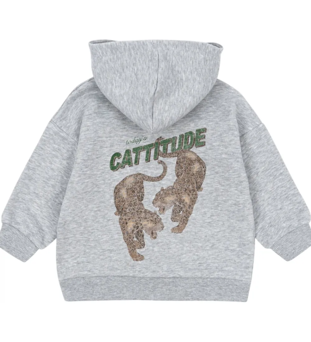 Cardigan - Lou - Gråmeleret|Konges Sløjd Sale