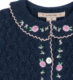 Cardigan - Strik - Rosier - Ensign Blue|Konges Sløjd Sale