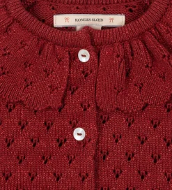 Cardigan - Strik - Red Dahlia m. Hulmønster|Konges Sløjd Online