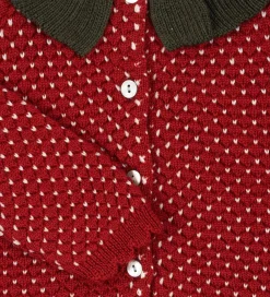 Cardigan - Uld - Strik - Strawberry - Barbados Cher|Konges Sløjd