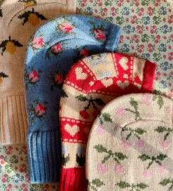 Elefanthue - Uld - Strik - 1-lags - Belou - Cherry|Konges Sløjd Discount