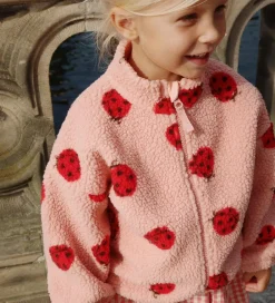 Fleecejakke - Jody Teddy - Ladybug Pink|Konges Sløjd Best