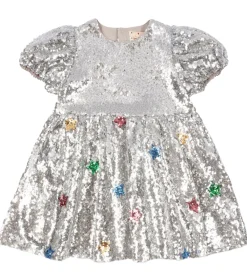 Kjole - Starla Star Dust - Star Sequin Silver|Konges Sløjd Sale