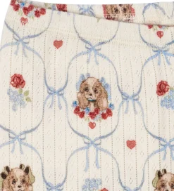 Leggings - Rib - Minnie - Puppy m. Hulmønster|Konges Sløjd New