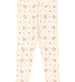 Leggings - Rib - Minnie - Fleur Decor m. Hulmønster|Konges Sløjd