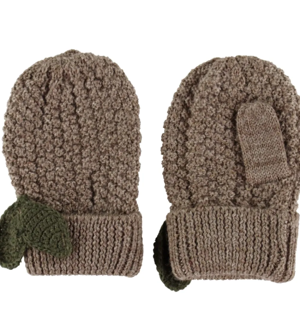 Luffer - Strik - Fruity - Bunny Brown Melange|Konges Sløjd New