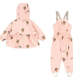 Regntøj m. Seler/Fleece - PU - Palme - Bow Kitty Pi|Konges Sløjd Discount