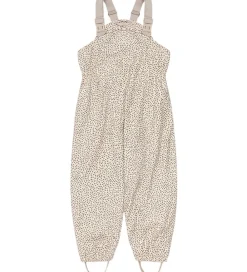 Regntøj m. Seler/Fleece - PU - Rainy Palme - Milk T|Konges Sløjd Outlet