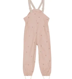 Regntøj m. Seler/Fleece - PU - Rainy Palme - Cherry|Konges Sløjd Clearance