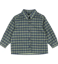 Skjorte - Fløjl - Cara - Laurel Blue Check|Konges Sløjd Sale