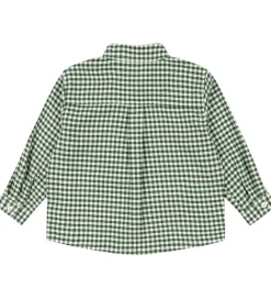 Skjorte - Foret - Green Check|Konges Sløjd Discount