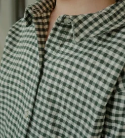 Skjorte - Foret - Green Check|Konges Sløjd Discount