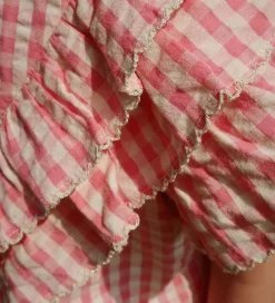 Skjorte - Kim Frill - Flamingo Plume Check|Konges Sløjd Clearance