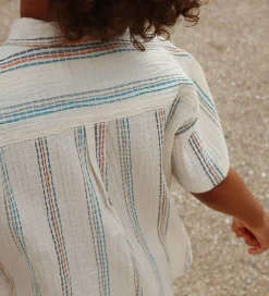 Skjorte K/Æ - Vincent - Antique White m. Striber|Konges Sløjd