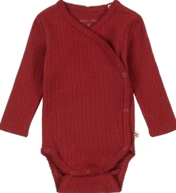 Slå-om Body l/æ - Minnie Newborn - Red Dahlia m. Hu|Konges Sløjd Discount