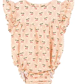 Sommerdragt - Musselin - Coco - Cherry Pink Motif|Konges Sløjd