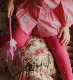 Strømpebukser - Glam - Amour Pink m. Rhinsten|Konges Sløjd Outlet