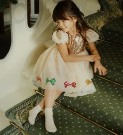 Strømper - Bomuld/Uld - Off White m. Hulmønster|Konges Sløjd Outlet