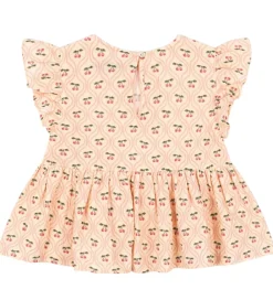 Top - Musselin - Coco - Cherry Pink Motif|Konges Sløjd New