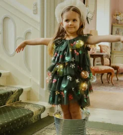 Tylkjole - Yvonne Christmas - Hunter Green m. Paill|Konges Sløjd Outlet