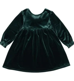 Velourkjole - Gia Bow - Pine Grove|Konges Sløjd Discount