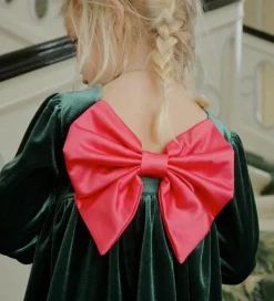 Velourkjole - Gia Bow - Pine Grove|Konges Sløjd Discount