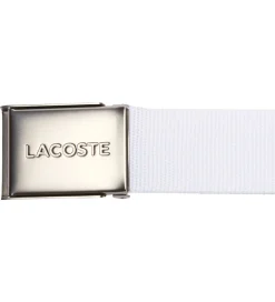 Bælte - Woven Strap - Hvid m. Logo|Lacoste Clearance