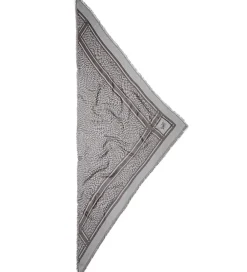 Tørklæde - Triangle Tilda - Swoosh Light Blue/Brown|Lala Berlin Outlet