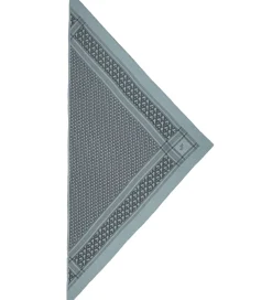 Tørklæde - 162x85 - Triangle Monogram M - Grey On Me|Lala Berlin