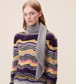 Tørklæde - 162x85 - Triangle Solid Logo M - City Mid|Lala Berlin Outlet