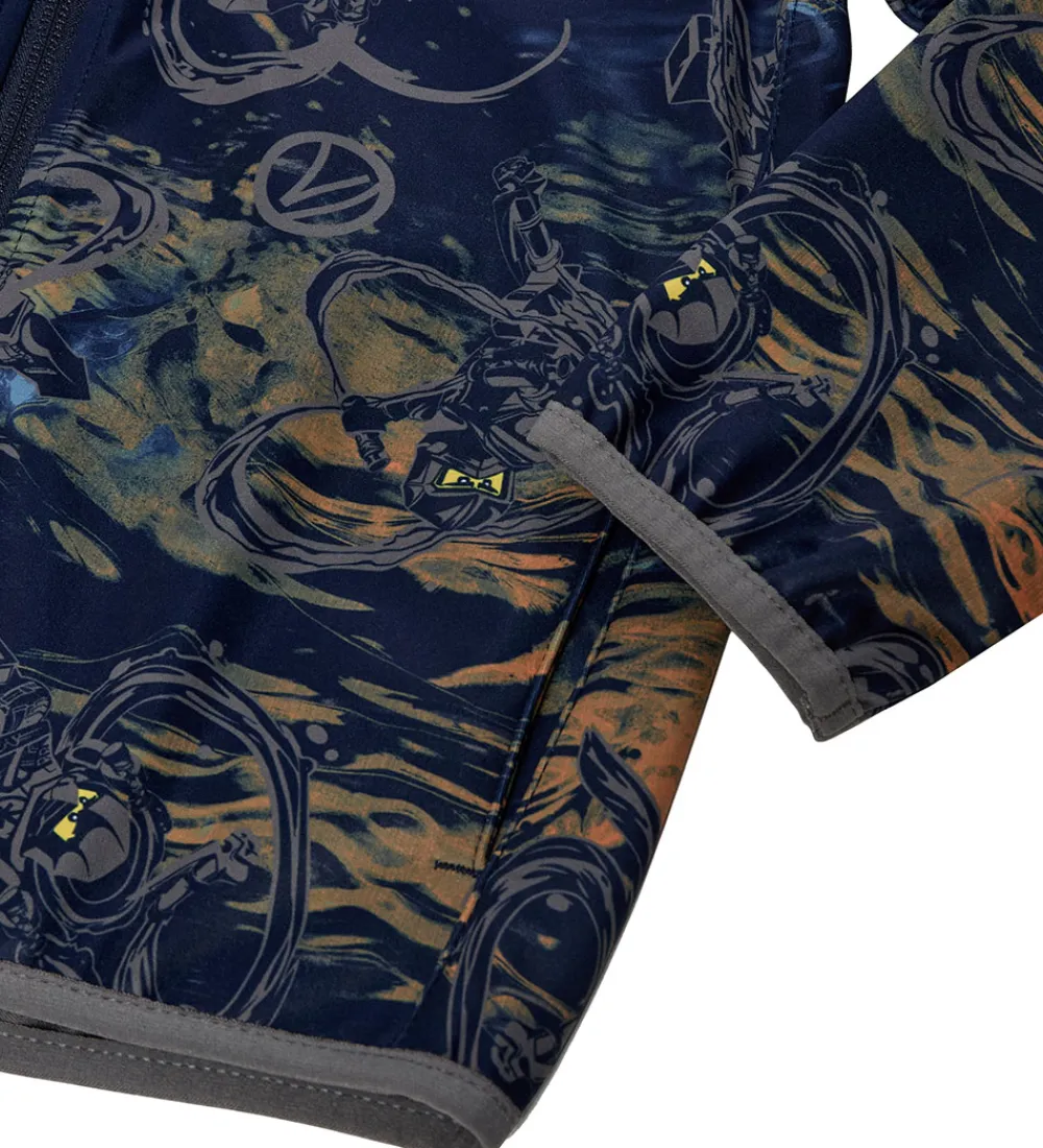 LEGO® Ninjago Softshelljakke - LWSaku 200 - Dark Navy m. Print|LEGO® Wear Outlet