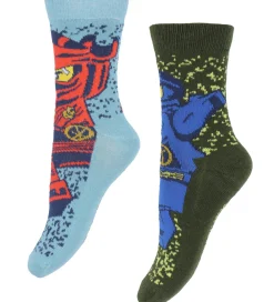 LEGO® Ninjago Strømper - 5-pak - LwaGan - Blå/Grøn|LEGO® Wear Clearance