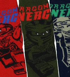 LEGO® Ninjago Strømper - 3-pak - Blå/Grøn/Rød|LEGO® Wear Sale