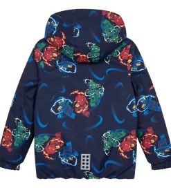 LEGO® Ninjago Vinterjakke - LWJaz 712 - Navy m. Ninjaer|LEGO® Wear Online