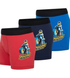 City Boxershorts - 3-pak - LwaGan - Blå/Rød|LEGO® Wear