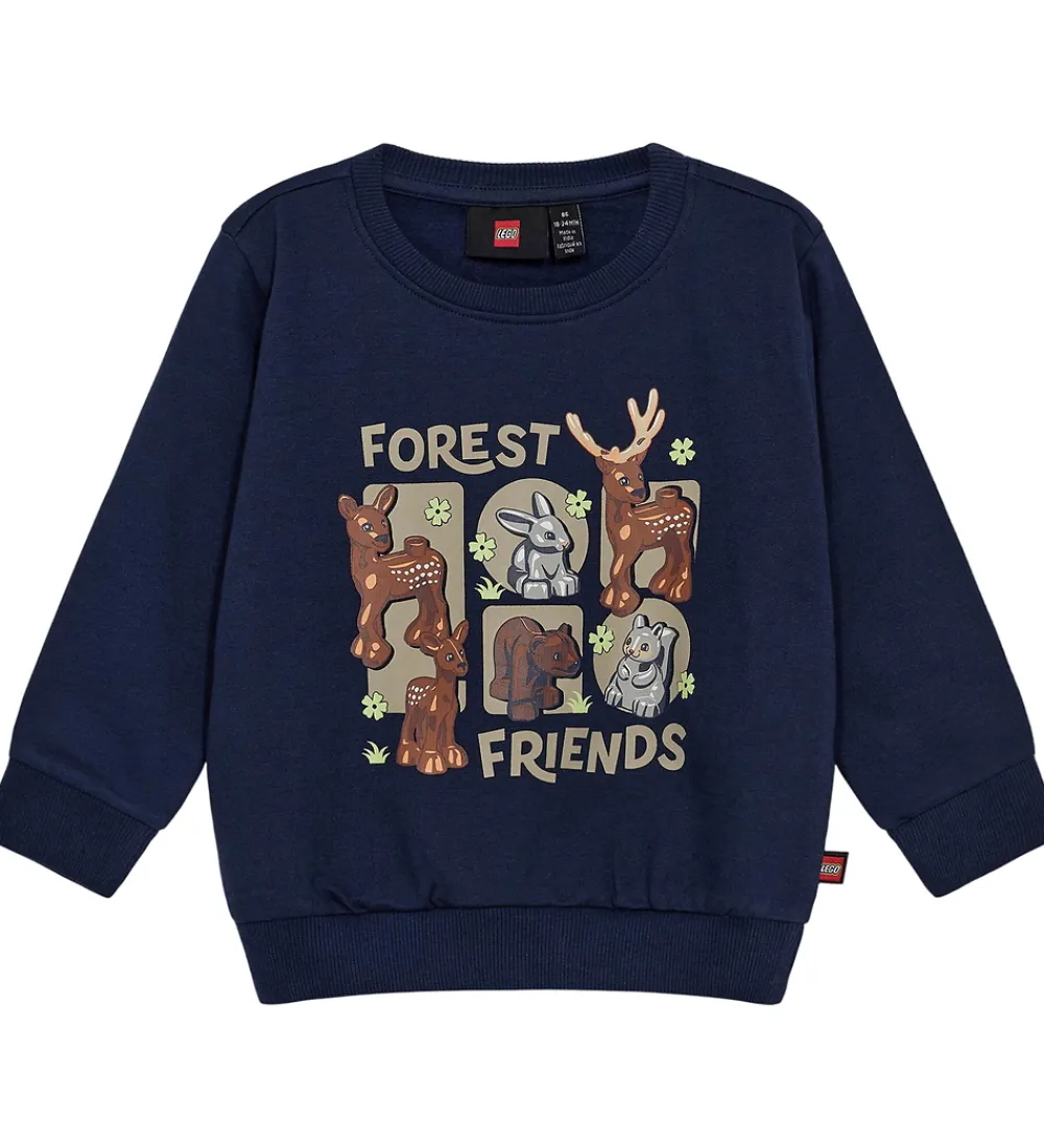 Duplo Sweatshirt - Mørkeblå m. Dyr|LEGO® Wear Sale