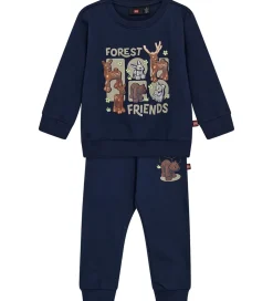 Duplo Sweatsæt - LwSanyu - Mørkeblå m. Dyr|LEGO® Wear