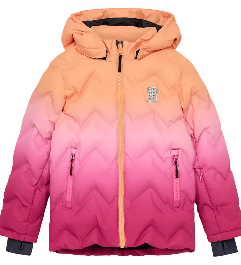 Dynejakke - LWJested 709 - Orange/Pink/Rosa|LEGO® Wear