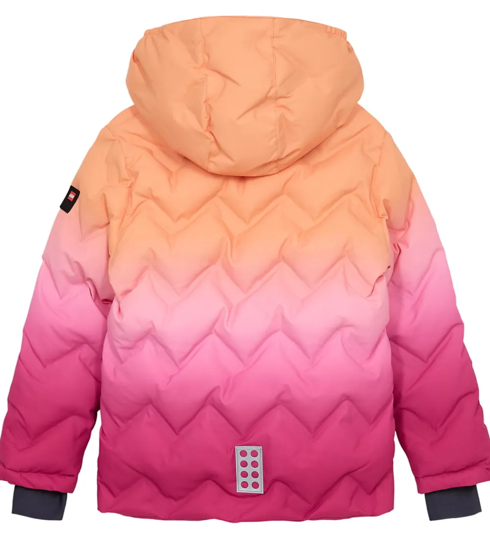 Dynejakke - LWJested 709 - Orange/Pink/Rosa|LEGO® Wear
