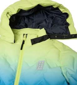 Dynejakke - LWJested 709 - Turkis/Gul|LEGO® Wear