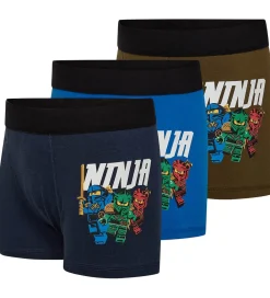 Ninjago Boxershorts - 3-pak - LwAgan - Blå/Grøn|LEGO® Wear Clearance