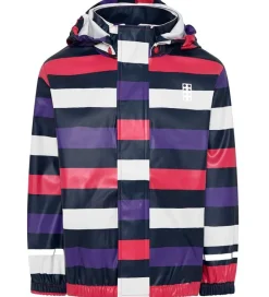 Regnjakke - PU - Jamaica 102 - Lilla/Hvid/Fuchsiastri|LEGO® Wear Online