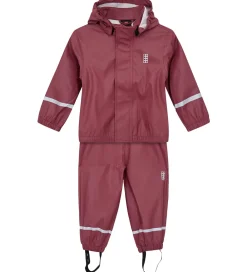 Regntøj m. Seler - PU - LWJivan 200 - Mørk Rosa|LEGO® Wear Discount