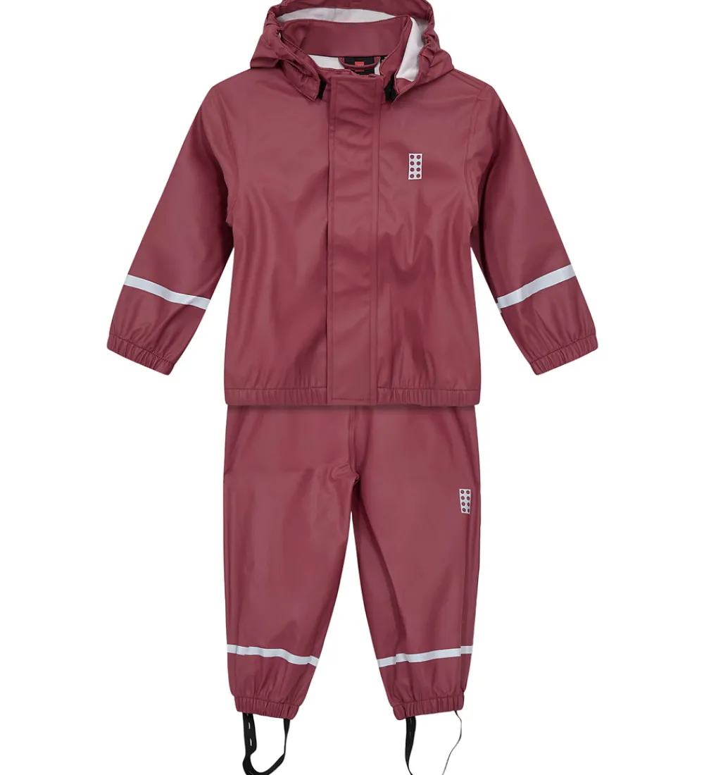 Regntøj m. Seler - PU - LWJivan 200 - Mørk Rosa|LEGO® Wear Discount