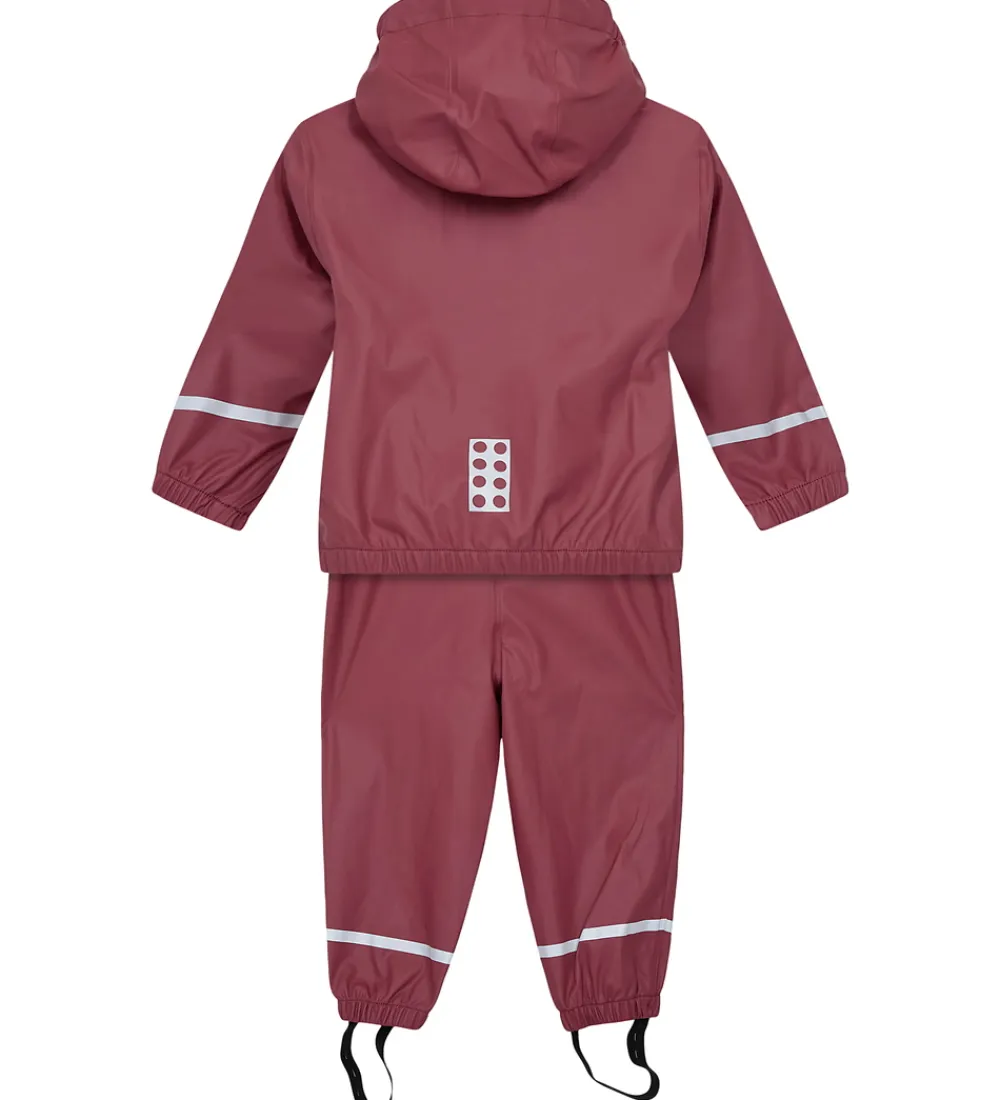Regntøj m. Seler - PU - LWJivan 200 - Mørk Rosa|LEGO® Wear Discount