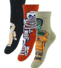 Strømper - 3-pak - LwAgan - Sort/Rød/Beige m. Hallowe|LEGO® Wear Best