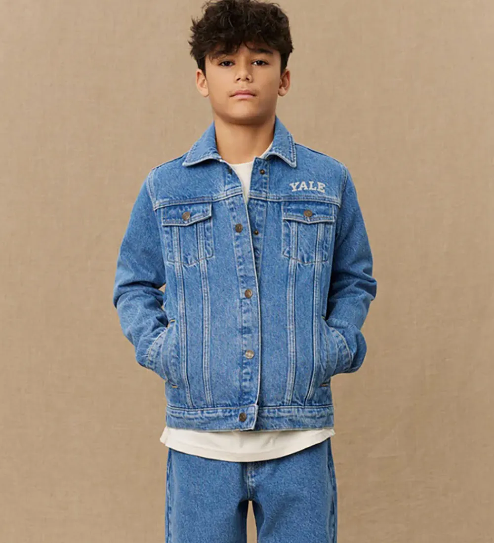 Denimjakke - Rally Yale - Medium Indigo Wash|Les Deux Discount