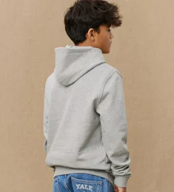 Hættetrøje - Yale - Lys Grå Meleret/Sort|Les Deux Discount